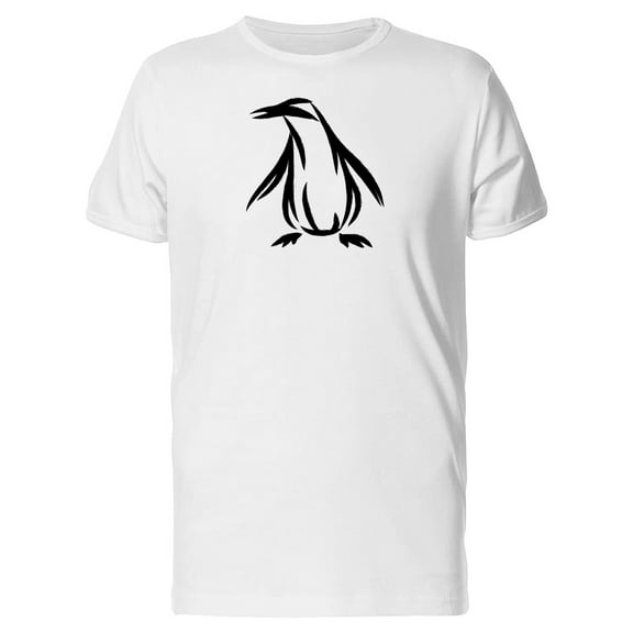 Penguin Black Silhouette T-Shirt Men -Image by Shutterstock, Male Small