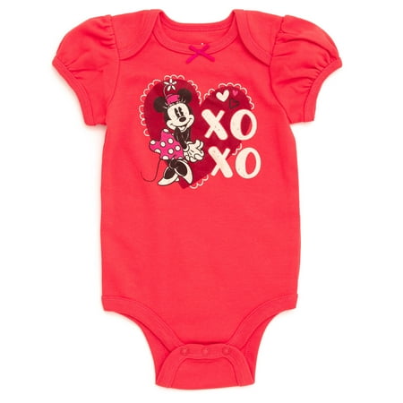 

Disney Minnie Mouse Valentines Day Bodysuit Newborn to Infant