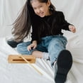 thumbnail image 3 of HORIALENCE 1Set Wood Percussion Instrument Wood Color Claves Music Teaching Classroom Activities, 3 of 4