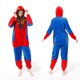thumbnail image 1 of Pijama navideño de superhéroe para parejas, unisex, de una pieza, de franela, con capucha y manga larga, con cremallera, para familias, parejas, mujeres y hombres., 1 of 5