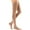 Natural, variant on mediven comfort 30-40 mmHg Thigh High w/Lace Silicone Top Band Closed Toe Compression Stockings, Ebony, V-Standard