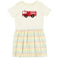 thumbnail image 3 of Inktastic Fire Truck Childs Fireman Girls Toddler Dress, 3 of 5