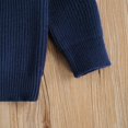 thumbnail image 4 of 6M-5T Bébé Bébé Fille Garçon Solide Tricot Pull Chemisier Pull-Over Sweat-Shirt Chaud Col Rond à Manches Longues Tops pour les Enfants, 4 of 5