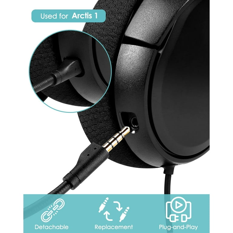 Mic Replacement for SteelSeries Arctis 1 3.5mm Jack Detachable