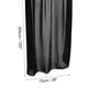 thumbnail image 2 of 10 Pies Chifón Mesa Camino, 28 x 120 Pulgadas Rústico Gasa Mantel Transparente Boda Mesa Camino para Boda Nupcial Fiesta Mesa Decoraciones, Negro, 2 of 6