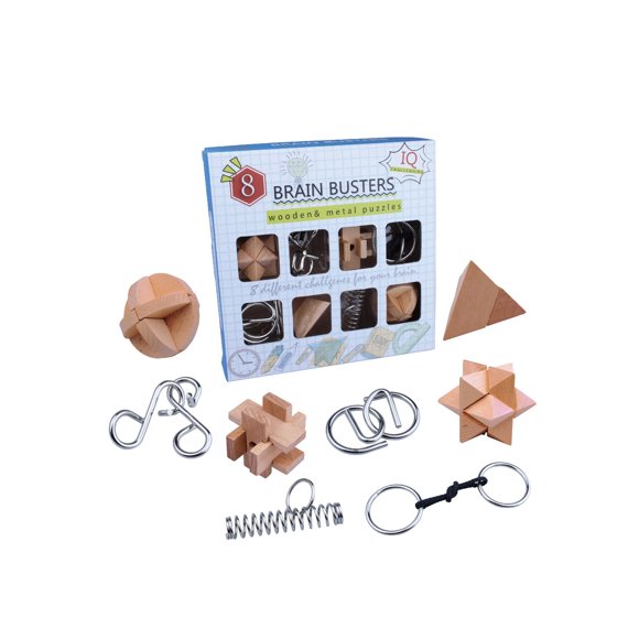 Casse-Tête de massage Cérébral 20 Pcs Jeu de Déverrouillage Interverrouillage test IQ Jouet en Bois Casse-Tête de Déverrouillage 3D Balle Magique Jouet de Révolution Cérébrale Casse-Tête Adapté aux Adultes 15314