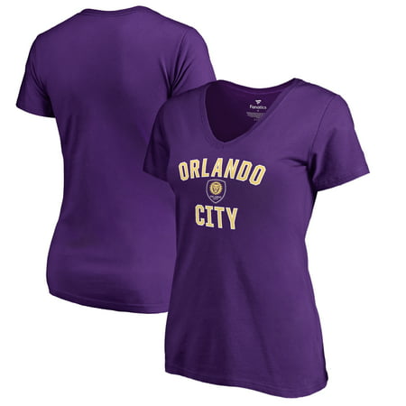 Orlando City SC Fanatics Branded Women's Victory Arch V-Neck T-Shirt -