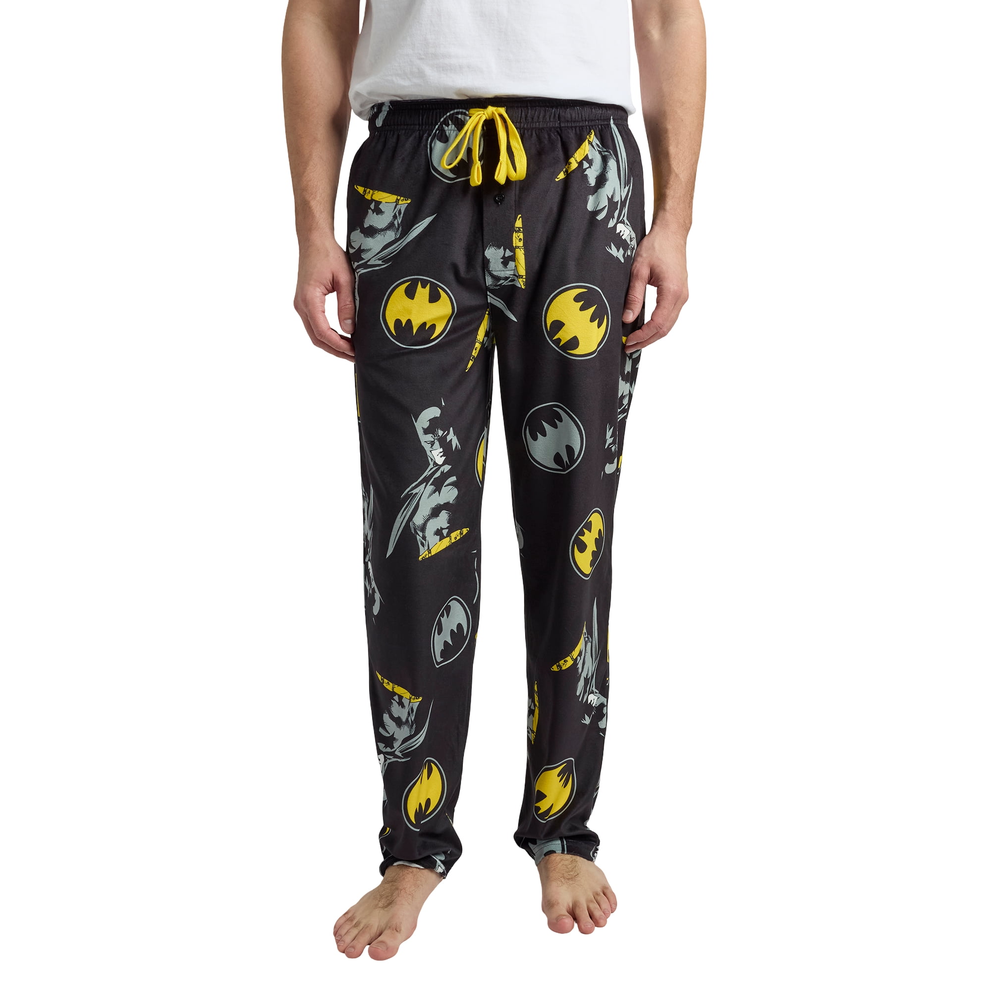 Bioworld Men's Batman Black Sleep Pants, XXL, Polyester Spandex