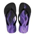 thumbnail image 2 of Psesaysky Kids Boys Girls Flip Flops Purple Flame Print Comfort Quick-Dry Beach Pool Thong Sandals(Little Kid/Big Kid) Size 12.5, 2 of 7