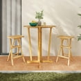 thumbnail image 2 of Aimee Lii Set of 2 No Assembly Outdoor Bar Stools with Countered Seat, Modern Patio Furniture for Outdoor Backyard Pool Deck, 2 of 8