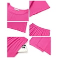 thumbnail image 6 of UVN Pajamas for Women Short Sleeve Tops and Capri Pants Casual Womens Pajamas Sets with Pocket, 6 of 9