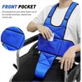 thumbnail image 3 of Wheelchair Safety Belt Torso Support Vest, Adjustable Shoulder Straps Non-Slip Wheelchair Safety Belt for The Elderly, Patients, Medical Vest Anti-Fal, 3 of 4