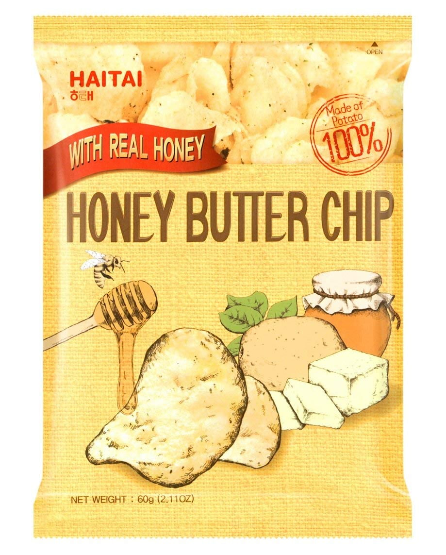 Honey Butter Chip New Korea Potato Snack (60g X 1) PACK OF 10
