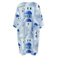 thumbnail image 5 of Santorini, Greece Sleepshirts For Sleeping Travels Loose Sleepdress Pajama Dress Soft Nightdress Sleepwear, 5 of 7