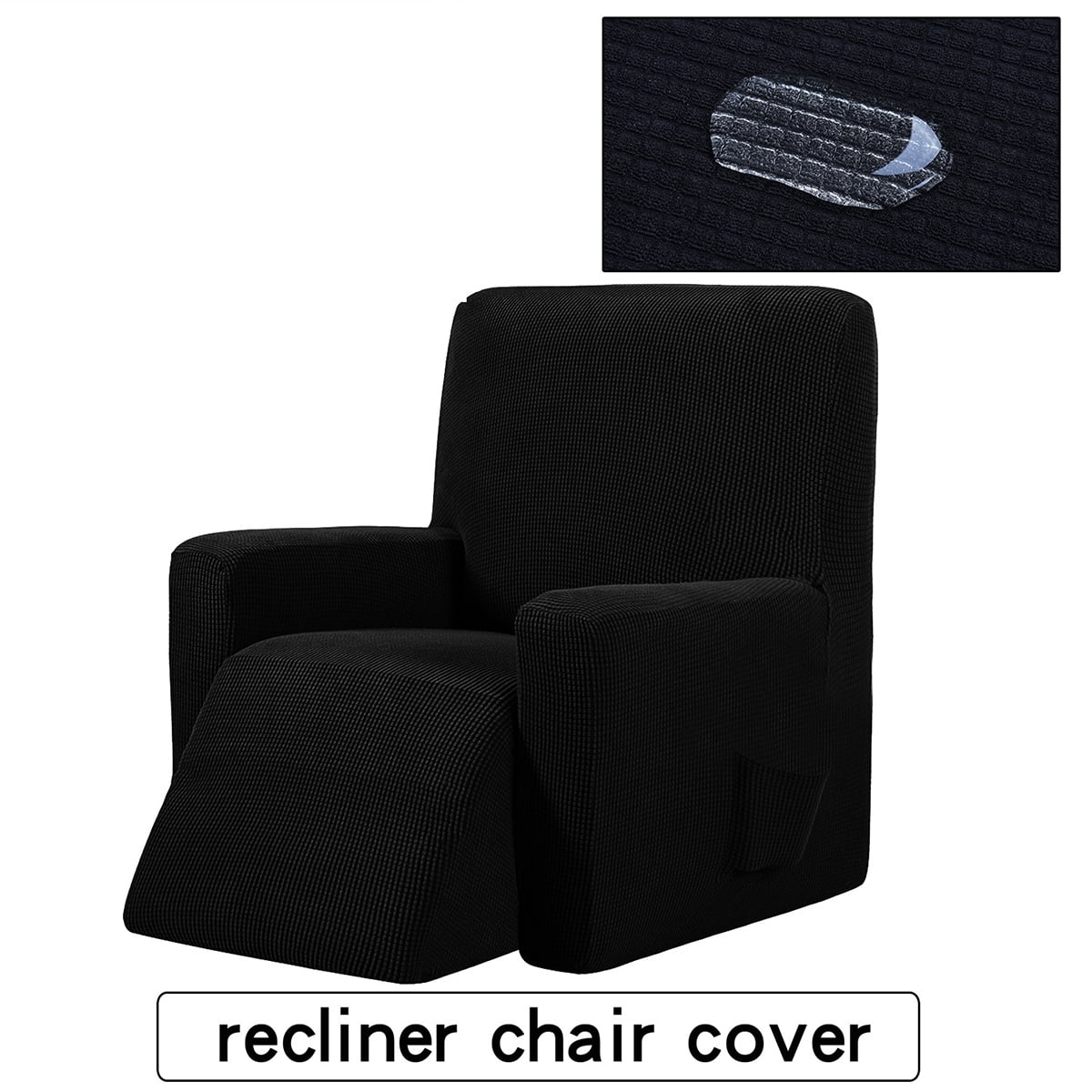 Arainy Chivas Textured Grid Box Cushion Recliner Slipcover 