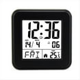thumbnail image 1 of Reloj Despertador con Calendario Perpetuo, Reloj de Cabecera Activado por Voz con Retroiluminación, Reloj para Personas Mayores con Temperatura Negro, 1 of 5