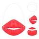 thumbnail image 3 of 2 piezas de decoración de Halloween: Bocas de salchicha con forma de cara, divertidas caricaturas con labios rojos. Adornos y juguetes para fiestas de baile y festivales de Halloween., 3 of 7