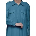 thumbnail image 3 of Atasi Classic Collar Pathani Kurta Pajama For Boys Rayon Front Pocket Shirt, 3 of 5
