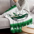 thumbnail image 3 of St. Patrick's Day Blanket Soft Cozy Warm Throw Blanket for Couch, Plush Fuzzy Flannel Fleece Blankets for Sofa, Spring Green Leaf Truck Gnomes Plaid Bed Blankets Lightweight Gifts for Women, 32"x48", 3 of 9