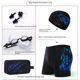 thumbnail image 4 of Bañador cómodo de secado rápido con estampado de fuego para hombre, gafas de natación, gorro de natación adecuado para baños en aguas termales, 4 of 4