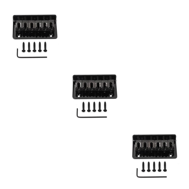 Toystoory Puente rígido de guitarra eléctrica, pieza de repuesto, puentes de sillín de Metal, instrumento Musical para niños, profesionales y Type1
