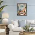 thumbnail image 3 of Stupell Industries Eclectic Mediterranean Seaside Window View Black Floating Frame Canvas Art, 17 x 21, by Lisa R Dumm, 3 of 8