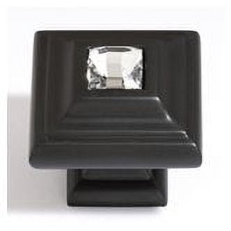Alno C213-CLR/BRZ Solid Brass 1.25" Stacked Square Luxury Designer Cabinet Knob - Bronze