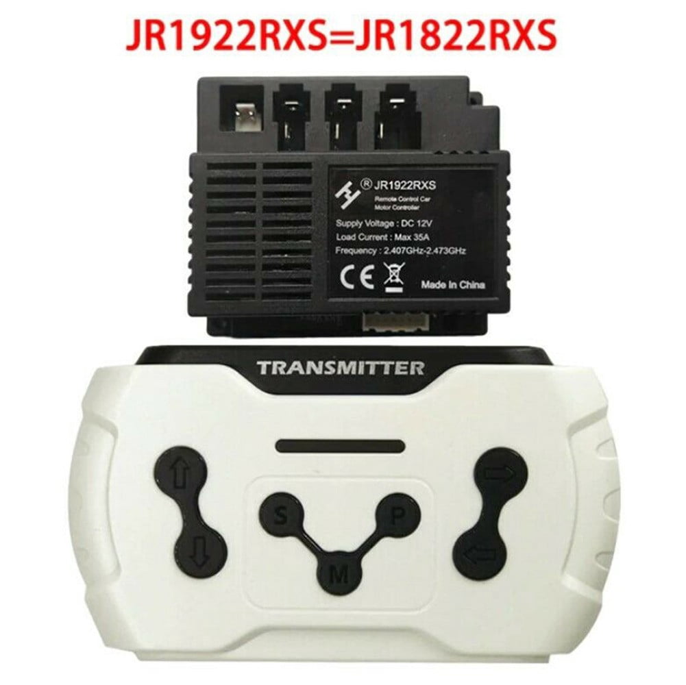 DAZZLEEX JR-RX-12V 6V Récepteur RC pour Voiture électrique pour Enfants JR1958-2S JR1738RX (Ensemble Complet JR-RX-12V B