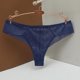 thumbnail image 4 of Gibobby Ropa interior bikini elástica para mujer Bragas retazos encaje sexy para mujer Lencería mujer Tanga encaje cintura cómoda（Azul， S), 4 of 5