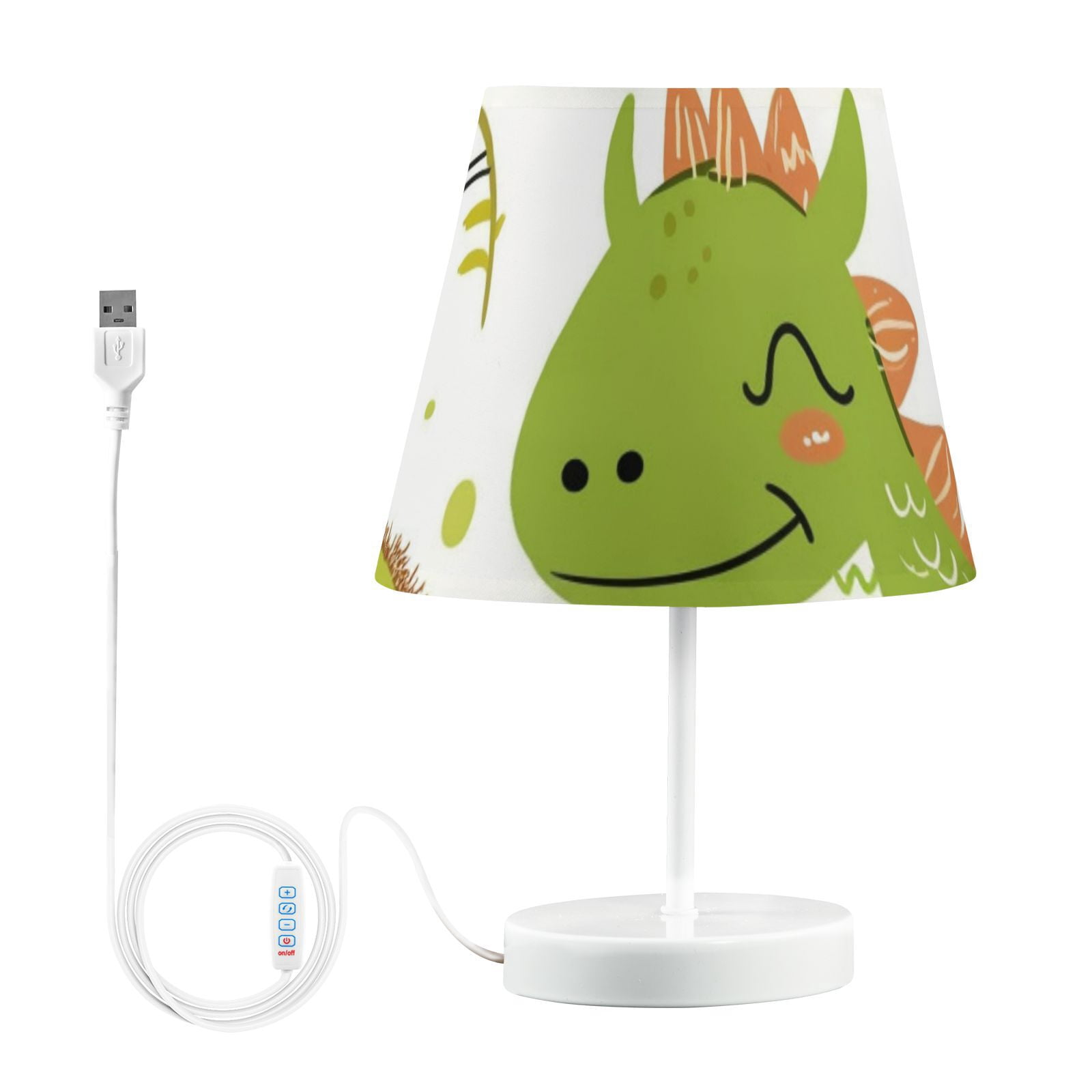 Dinosaur and Kiwi LED Desk Lamp Table Lamp USB Bedside Nightstand Small Lamp for Bedroom Living Room Kids Room