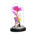 thumbnail image 2 of Rosa artificial con cubierta de cristal, rosa en cúpula de cristal, regalos del Día de San Valentín para él, luz para mesa, boda, mamá Rosa roja, 2 of 8