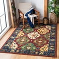 thumbnail image 2 of SAFAVIEH Heritage Darius Tribal Wool Area Rug, Red/Blue, 6' x 6' Square, 2 of 7