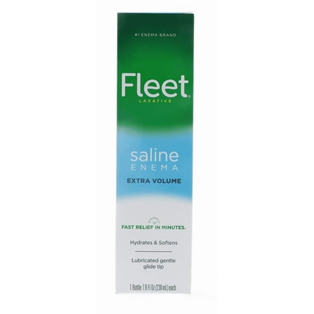 Fleet Enema, Ready-to-Use Saline Laxative 7.8 fl oz 3 Pack