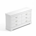 thumbnail image 4 of Ireton 6-Drawer White Dresser with Ultra Fast Assembly, 4 of 6
