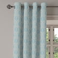 thumbnail image 2 of Ambesonne Blue and Beige Grommet Curtain, Vintage Scroll, 50" x 72", Blue and Beige, 2 of 6