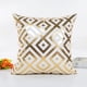thumbnail image 1 of Xihbxyly Funda de Almohada Dorada, Elegante Funda de Cojín para Sofá, Poliéster de Alta Calidad, Elegante Decoración para El Hogar, Ideal para Cafeterías o Fiestas, Cuadrada (45 X 45 Cm), Perfecta pa, 1 of 2