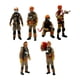 thumbnail image 5 of 6 figuras de bomberos a escala 1:64, regalo de exhibición para Tiny Peoples, mini muñecas de bomberos pintadas a mano para hombres y entusiastas de, 5 of 9