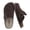 Chocolate, variant on Blain Suede Clogs for Women | Genuine Leather Slip on Clogs with Oversized Buckle | Classic Closed Toe Mule Design for Everyday Casual Wear