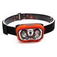 thumbnail image 1 of Eigraketly Linterna frontal recargable por USB con diadema Sensor de movimiento Linterna potente Antorcha regulable Búsqueda negra Ropa Deportiva, Zapatos Naranja Eigraketly OD020831-03B, 1 of 6