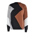thumbnail image 2 of Gibobby SuéTer Mujer Invierno Underlay Diamond Pullover Sweater Manga larga Cuello redondo High End Street Trendsetter Oversize Sweater(A,XG), 2 of 6