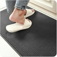thumbnail image 6 of 2 Pieces Kitchen Rug Set Water Absorb Non-Slip Kitchen Rug Bathroom Mat Doormat Carpet for Laundry 17"x 29"+17"x 79", Black, 6 of 7