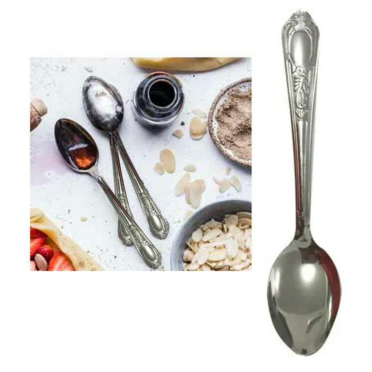 24 Stainless Steel Tablespoons Dinner Spoons Silverware Flatware