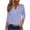 B-Purple, variant on BangWanChi 3/4 Length Sleeve Womens Tops Women's Loose and Casual Solid V-neck 3/4 Sleeves and 3/4 Sleeves Top