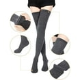 thumbnail image 2 of 1/2/3 Pairs Extra Long Socks Thigh High Socks Leg Warmers Extra Long Boot Stockings for Girls Women (Random Colors, Cotton + Spandex), 2 of 7