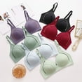 thumbnail image 3 of Women Fashion Casual Breathable Tube Top Bra Underwear Without Steel Ring Gathering And Adjusting Bro Sports Bra Non Removable Pads Bras Front Closure Womens Bras Pack plus Sized Sports Bra Womens, 3 of 4