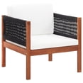 thumbnail image 2 of vidaXL 4 Piece Garden Lounge Set Solid Acacia Wood, 2 of 5