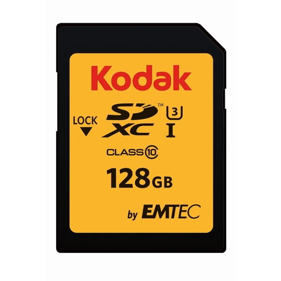 Carte SD KODAK 128 Go UHS-I U3 V30 Ultra