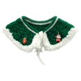 thumbnail image 2 of Adjustable Crochet Bib Collar for Cats, Handmade Knit Christmas Scarf Bandana Pet Accessories, 2 of 4