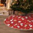 thumbnail image 5 of Sikiie Christmas Santa Cartoon Snowman A Christmas Tree Skirt, Christmas Tree Decorations, Christmas Decor, Tree Mat Decoration(30-48IN)-48", 5 of 6