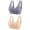 Gray, variant on DPTALR Womens Dailywear Bars 2pc No Steel Ring Lactation Bra Back Adjustment Yoga Running Bra